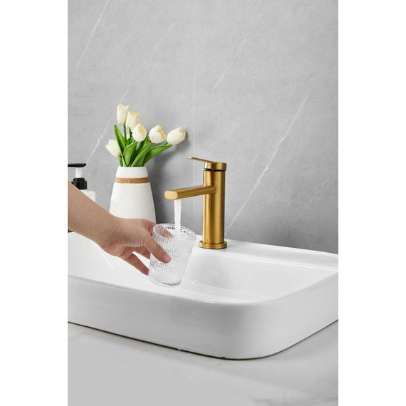 Смеситель для раковины Belz B10813-5, золото фото 19