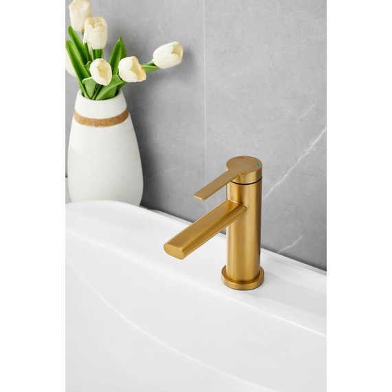 Смеситель для раковины Belz B10813-5, золото фото 21