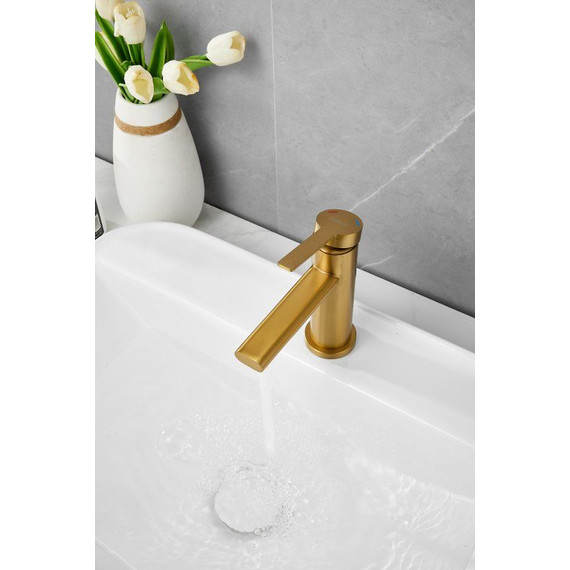 Смеситель для раковины Belz B10813-5, золото фото 4