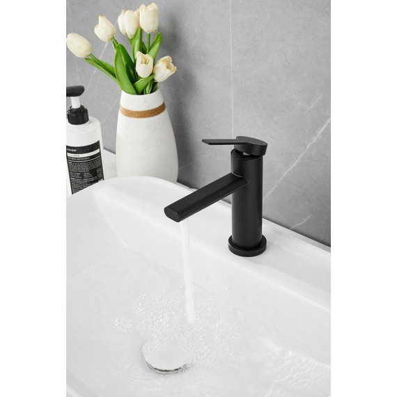 Смеситель для раковины Belz B10813-7, чёрный фото 9