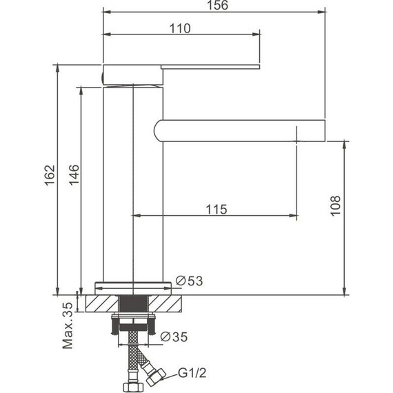 Смеситель для раковины Belz B10813-7, чёрный фото 25