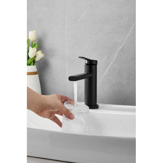 Смеситель для раковины Belz B10813-7, чёрный фото 3