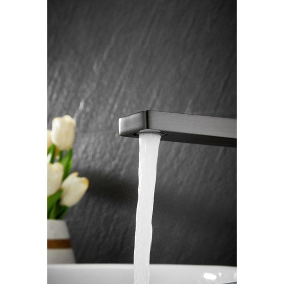 Смеситель для раковины высокий Belz B11658-3, оружейная сталь фото 18