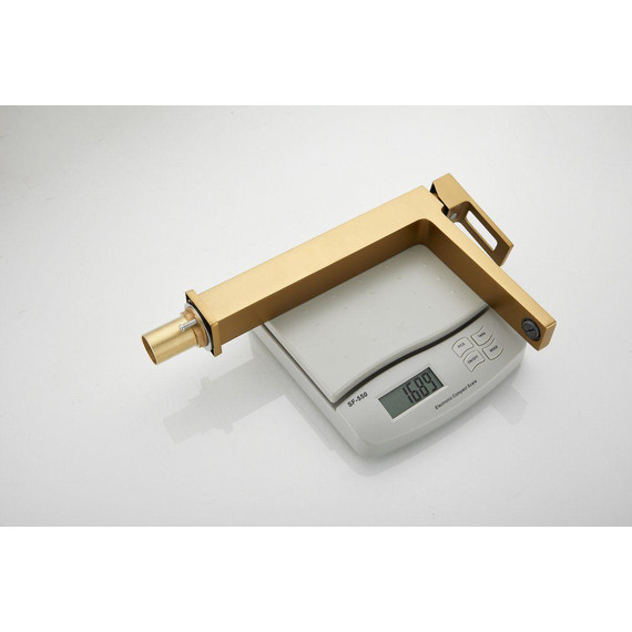 Смеситель для раковины высокий Belz B11658-5, золото фото 16