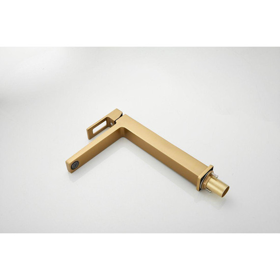 Смеситель для раковины высокий Belz B11658-5, золото фото 18