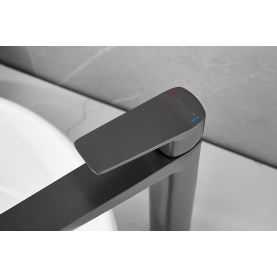 Смеситель для раковины высокий Belz B11715-3, оружейная сталь фото 21