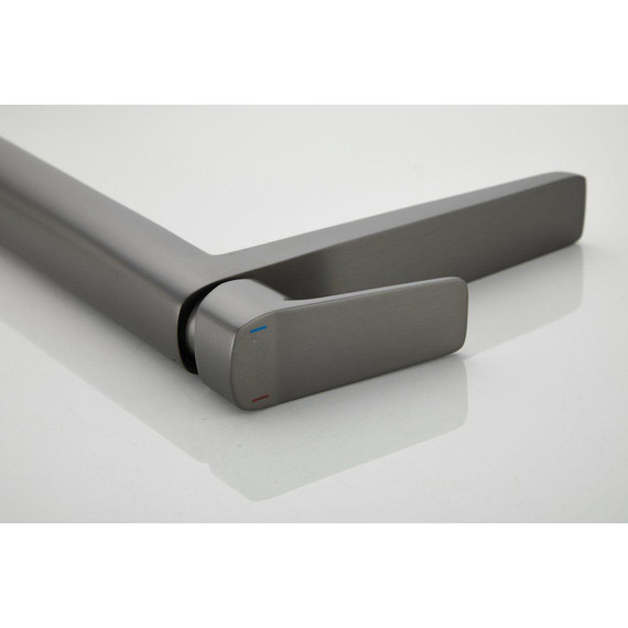 Смеситель для раковины высокий Belz B11715-3, оружейная сталь фото 16