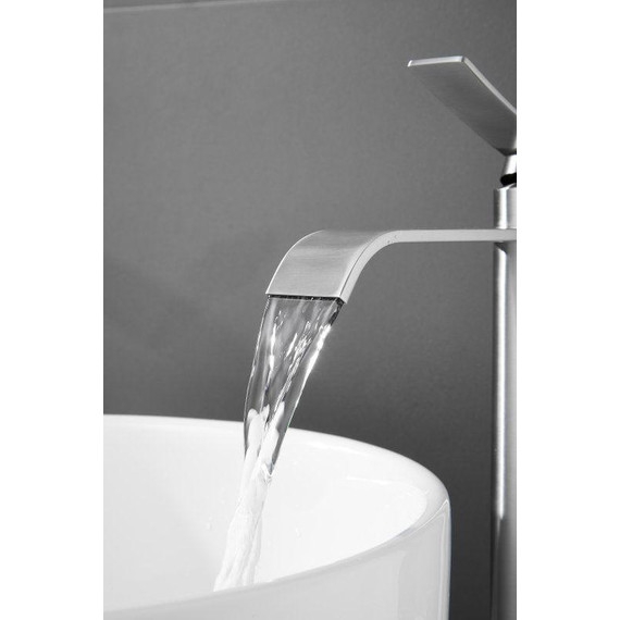 Смеситель для раковины высокий Belz B11812-1, сатин фото 12