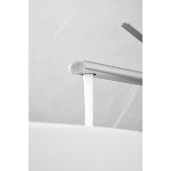 Смеситель для раковины высокий Belz B11813-1, сатин фото 16