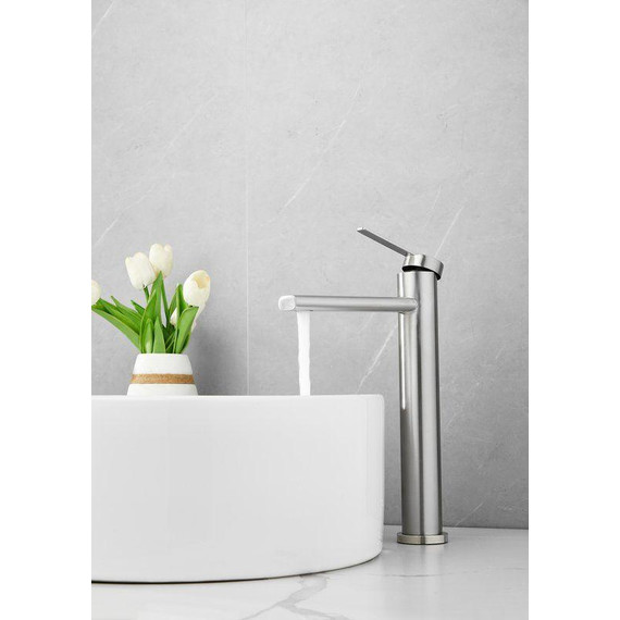 Смеситель для раковины высокий Belz B11813-1, сатин фото 9