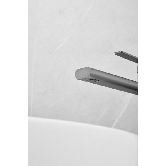 Смеситель для раковины высокий Belz B11813-3, оружейная сталь фото 18