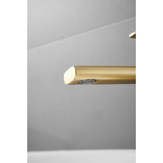 Смеситель для раковины высокий Belz B11813-5, золото брашированное фото 17