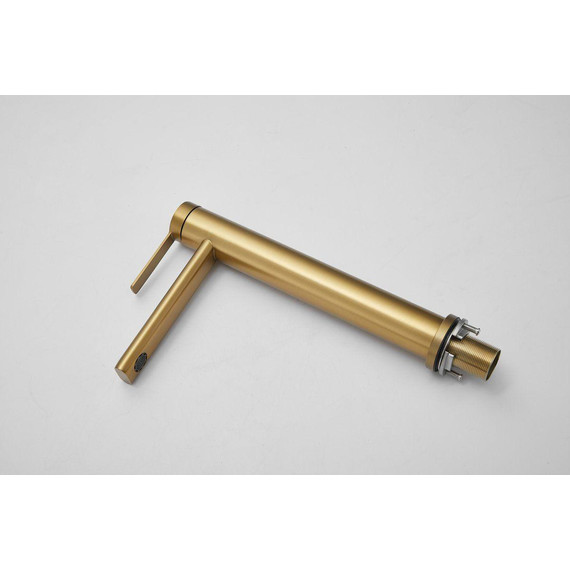 Смеситель для раковины высокий Belz B11813-5, золото брашированное фото 19