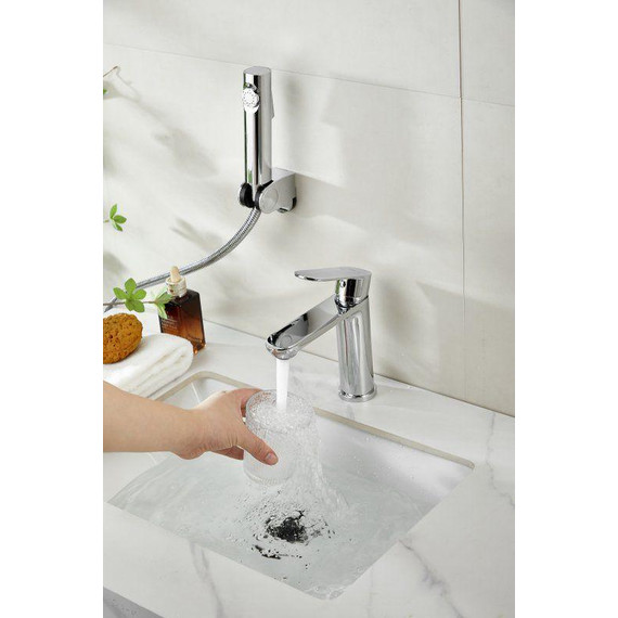 Смеситель для раковины с лейкой для биде Belz B12713 фото 11