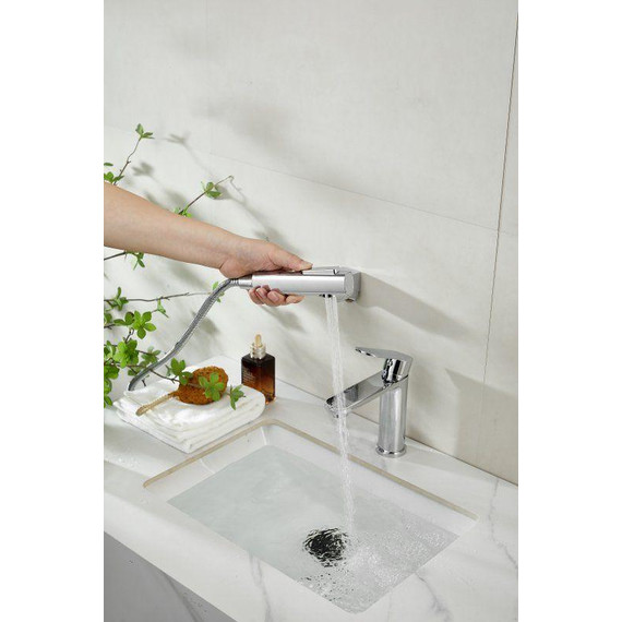 Смеситель для раковины с лейкой для биде Belz B12713 фото 12