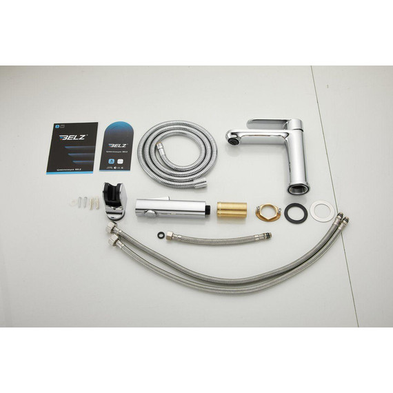 Смеситель для раковины с лейкой для биде Belz B12713 фото 36