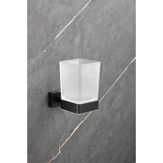 Стакан для зубных щеток Belz B90306, чёрный матовый - 8 Стакан для зубных щеток Belz B90306, чёрный матовый фото 8