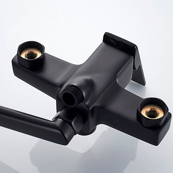 Смеситель для ванны Ledeme L2278B, чёрный фото 7