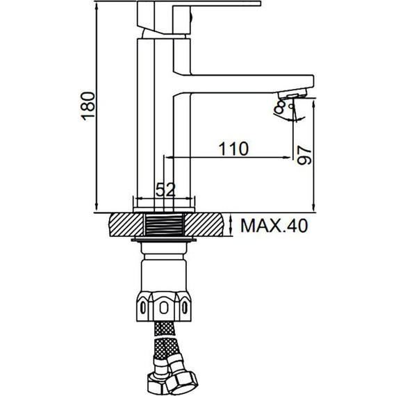 Смеситель для раковины Ledeme L71016 - 3 Смеситель для раковины Ledeme L71016 фото 3
