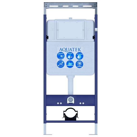 Инсталляция для унитаза Aquatek Easy Fix 50 1130х500х100 мм INS-0000010 (звукоизоляционная прокладка и крепление к стене в комплекте) фото 