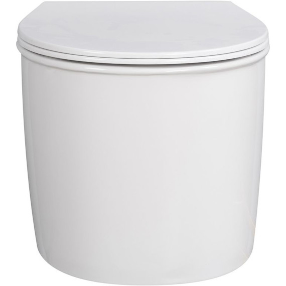 Унитаз подвесной безободковый Abber Bequem AC1127 с крышкой микролифт (система смыва Торнадо и струйный смыв) - 7 Унитаз подвесной безободковый Abber Bequem AC1127 с крышкой микролифт (система смыва Торнадо и струйный смыв) фото 7