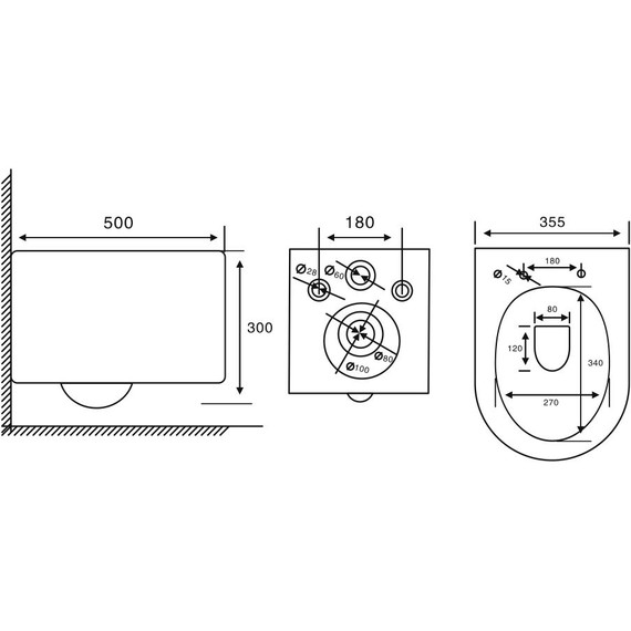 Унитаз подвесной безободковый Abber Bequem AC1129 с крышкой микролифт (система смыва Торнадо) - 10 Унитаз подвесной безободковый Abber Bequem AC1129 с крышкой микролифт (система смыва Торнадо) фото 10