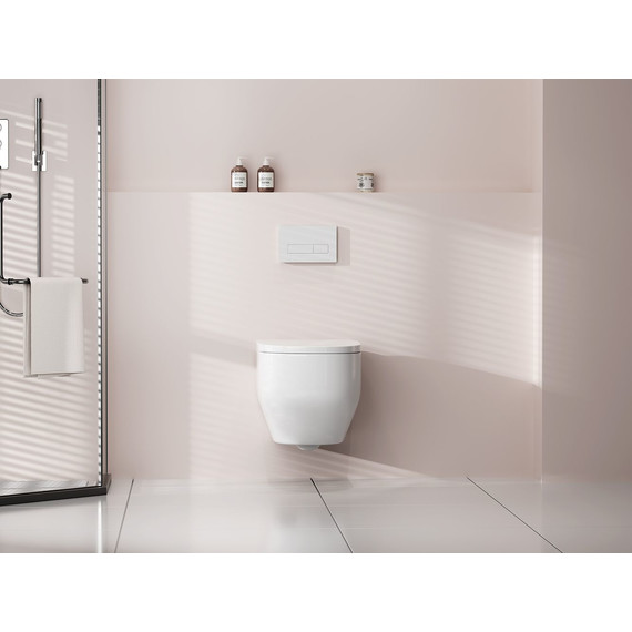 Унитаз подвесной безободковый Abber Rechteck AC1218 с крышкой микролифт (система смыва Торнадо и струйный смыв) - 6 Унитаз подвесной безободковый Abber Rechteck AC1218 с крышкой микролифт (система смыва Торнадо и струйный смыв) фото 6