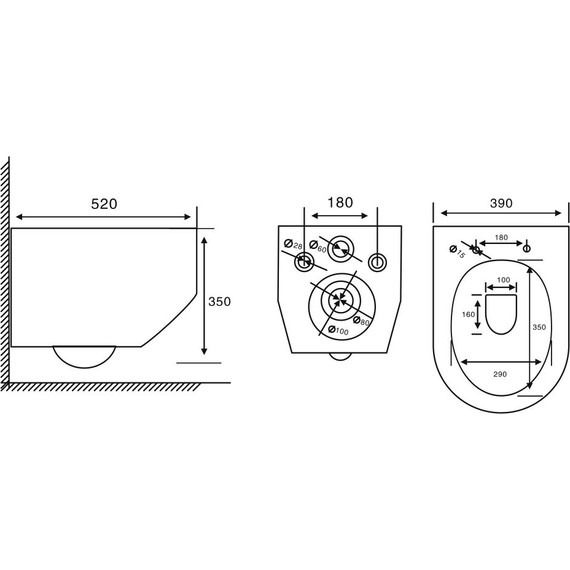 Унитаз подвесной безободковый Abber Rechteck AC1218 с крышкой микролифт (система смыва Торнадо и струйный смыв) - 8 Унитаз подвесной безободковый Abber Rechteck AC1218 с крышкой микролифт (система смыва Торнадо и струйный смыв) фото 8