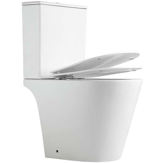 Унитаз-компакт безободковый Aquatek Либерти AQ2999T-00 с тонкой крышкой микролифт (система смыва Торнадо) фото 7