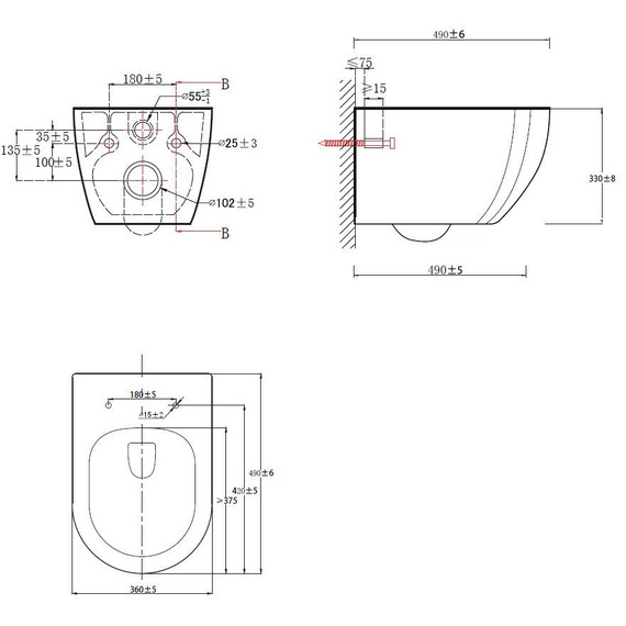 Унитаз подвесной Azario Ormi AZ-0253VD с крышкой микролифт фото 4