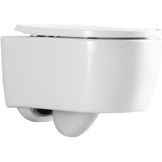 Унитаз подвесной Azario Nemi AZ-1293WH с крышкой микролифт (система смыва Торнадо) фото 4