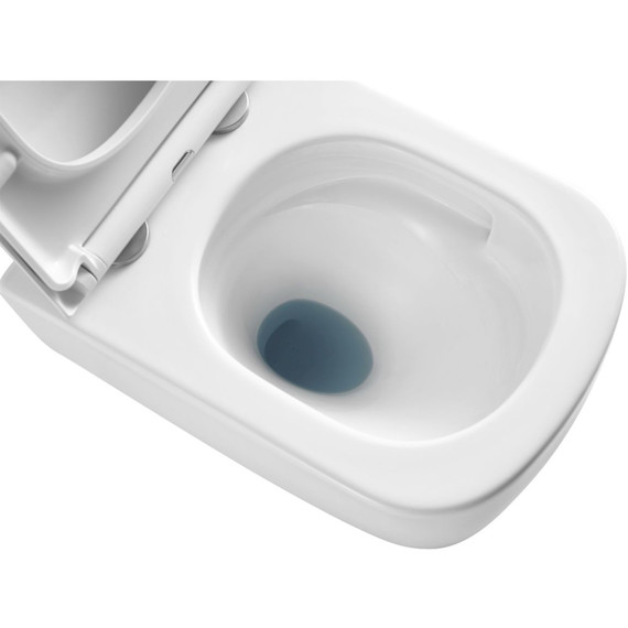 Унитаз подвесной Azario Campo AZ-1883WH с крышкой микролифт (система смыва Торнадо) фото 4