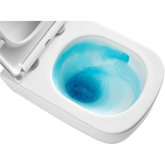 Унитаз подвесной Azario Campo AZ-1883WH с крышкой микролифт (система смыва Торнадо) фото 5