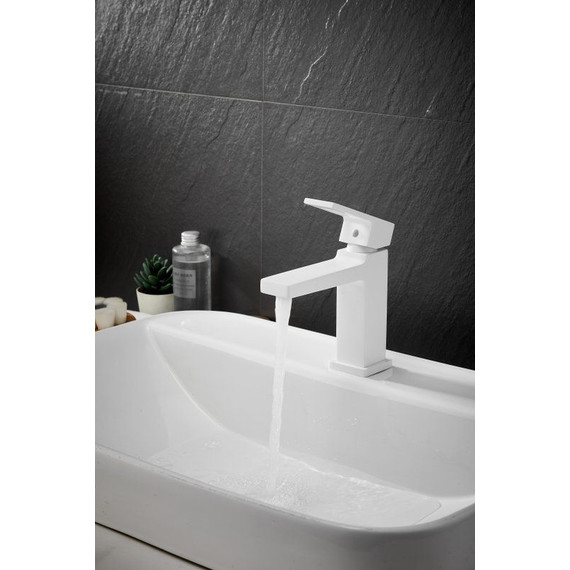 Смеситель для раковины Belz B10658-8, белый фото 6