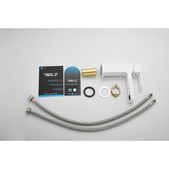 Смеситель для раковины Belz B10658-8, белый фото 24