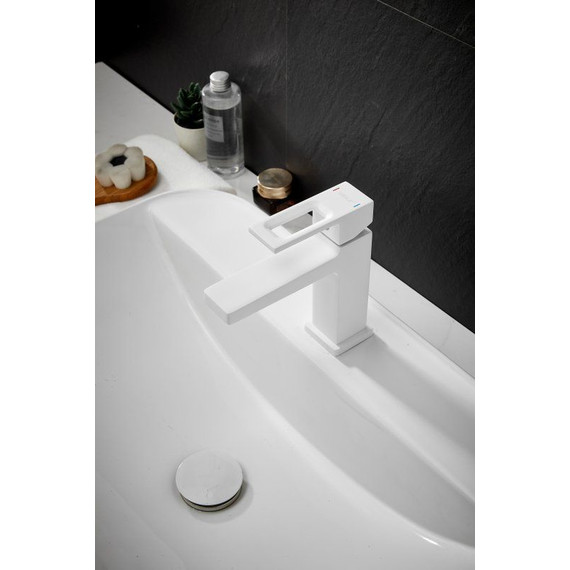 Смеситель для раковины Belz B10658-8, белый фото 4