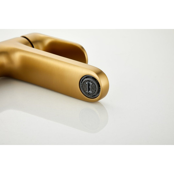 Смеситель для раковины Belz B10713-5, золото брашированное фото 21