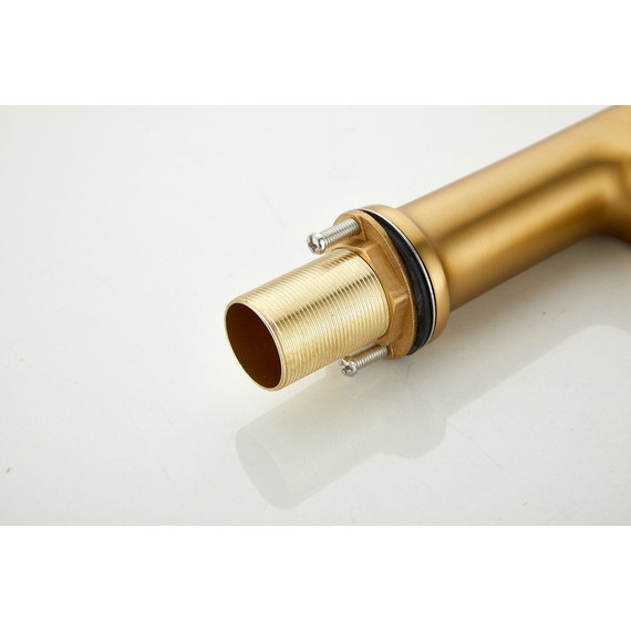 Смеситель для раковины Belz B10713-5, золото брашированное фото 17