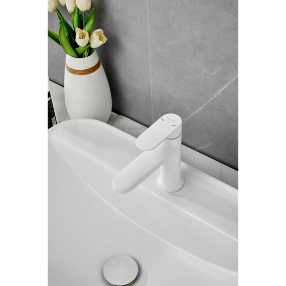 Смеситель для раковины Belz B10713-8, белый фото 9