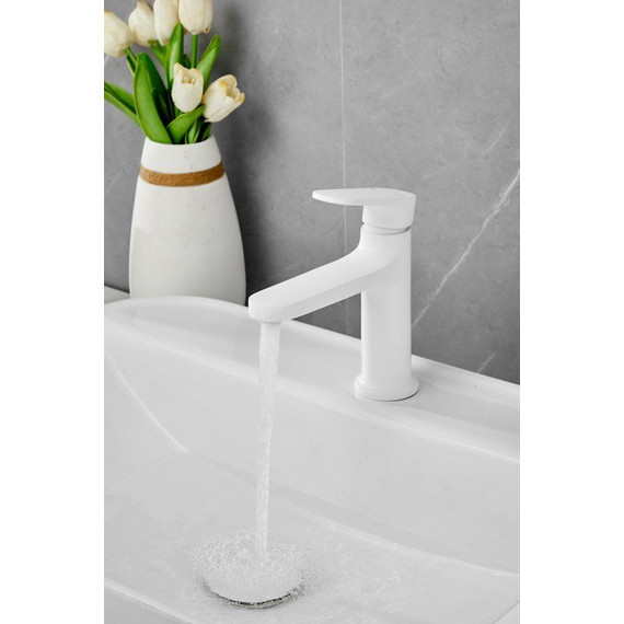 Смеситель для раковины Belz B10713-8, белый фото 2