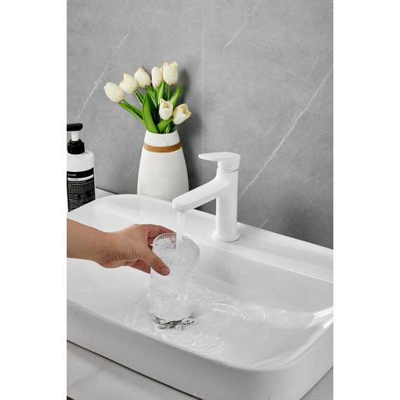 Смеситель для раковины Belz B10713-8, белый фото 20