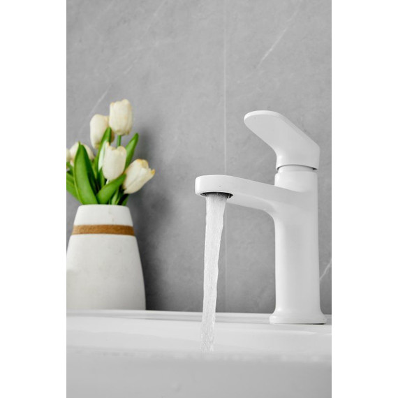 Смеситель для раковины Belz B10713-8, белый фото 5