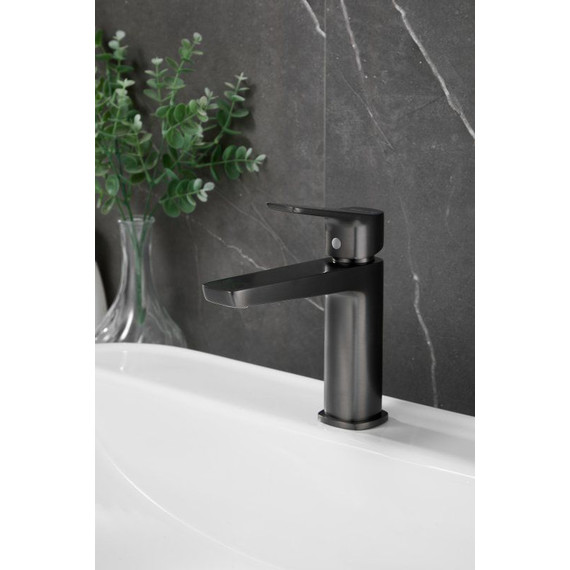 Смеситель для раковины Belz B10715-3, оружейная сталь фото 2