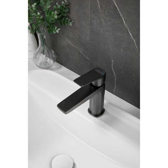 Смеситель для раковины Belz B10715-3, оружейная сталь фото 13