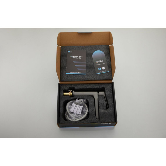 Смеситель для раковины Belz B10715-3, оружейная сталь фото 20