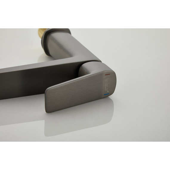 Смеситель для раковины Belz B10715-3, оружейная сталь фото 16