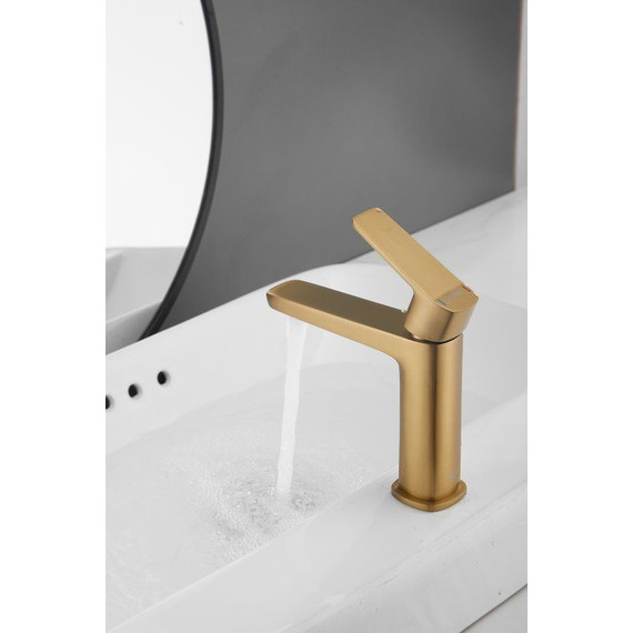 Смеситель для раковины Belz B10715-5, золото фото 8