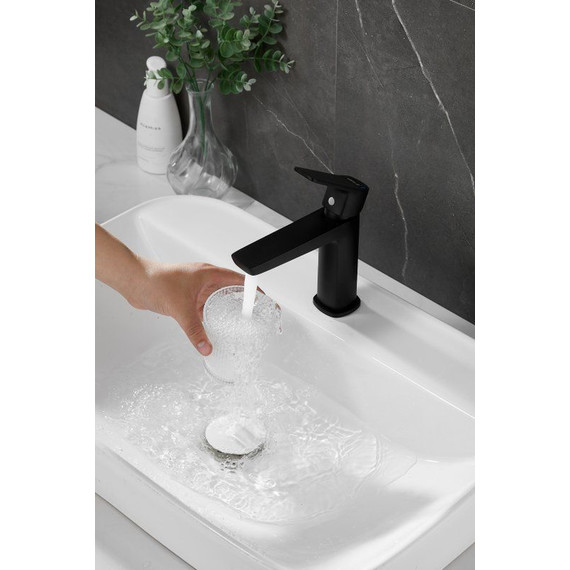 Смеситель для раковины Belz B10715-7, чёрный фото 10