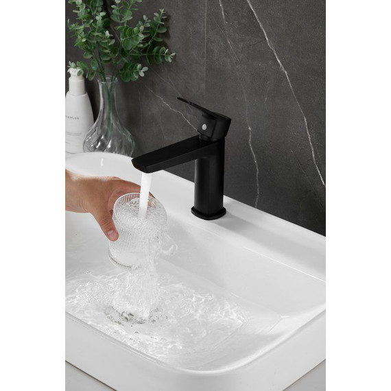 Смеситель для раковины Belz B10715-7, чёрный фото 11