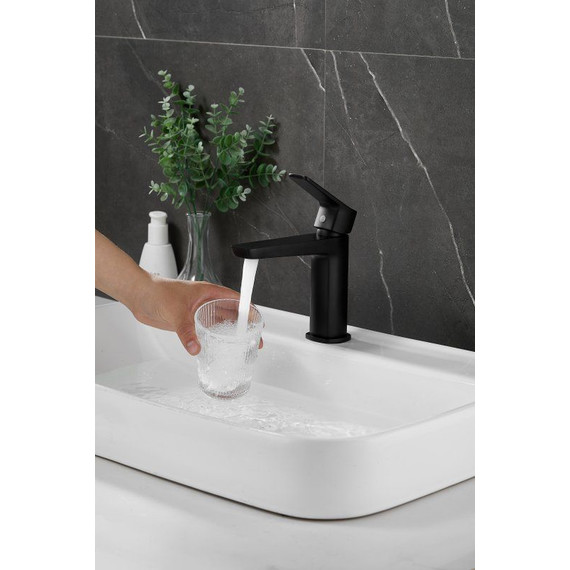 Смеситель для раковины Belz B10715-7, чёрный фото 14